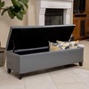 Christopher Knight Home Glouster PU Storage Ottoman, Grey