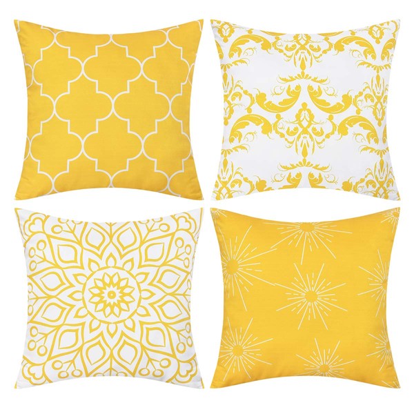 Alishomtll Sofa Cushions with Covers and Cushion Filling, Set of