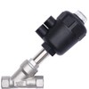 Pneumatic Angle Seat Valve, 304 Stainless Steel, Single-Acting with Spring