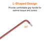 sourcing map Ball End Hex Key Wrench 1/4" S2 Steel