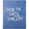 Eccolo Desk Size Recycled Journal Notebook, Embossed Hardcover, 256 Ruled