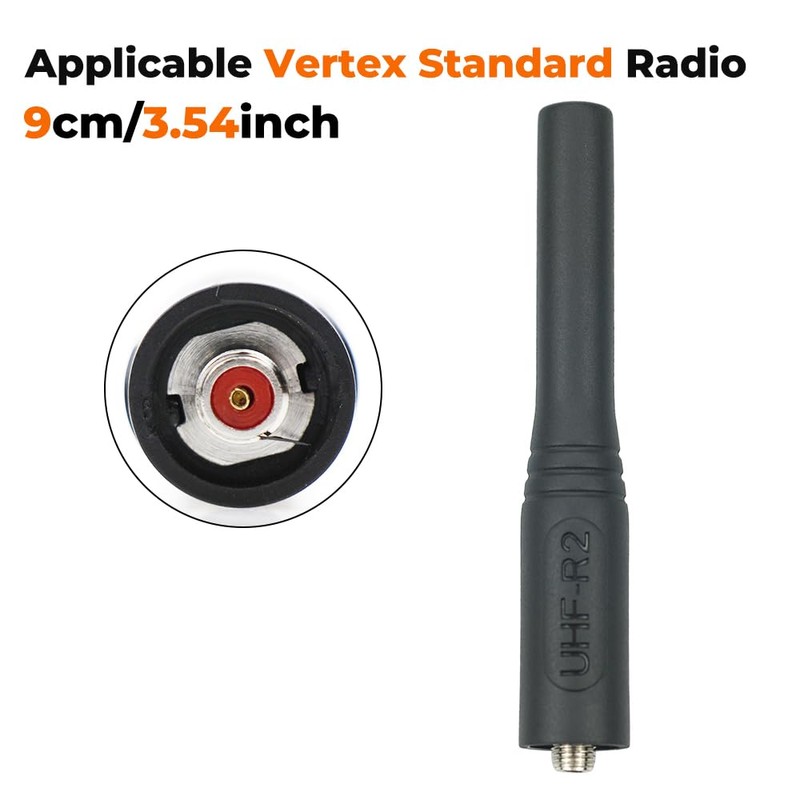 2 Pack UHF-R2 Antenna for Vertex Standard VX-451-G7-5 Two Way