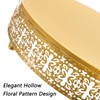 Youeon 3 Pack Metal Gold Cake Stand, 12/10/8 Inch Round