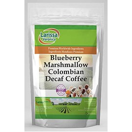 Blueberry Marshmallow Colombian Decaf Coffee (Gourmet, Naturally Flavored, Whole Coffee Beans) (8 oz, ZIN: 562426)