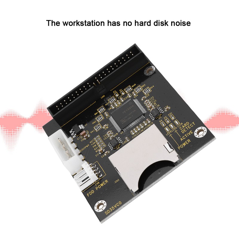 SD Memory Card To 3.5" 40Pin Male IDE Hard Disk
