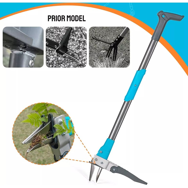 ROYALGARDEN Weed Puller Tool 40in-Long Standing Weeder, Garden Weeding Tools