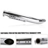 Tesmirror Universal Motorcycle Stainless Steel Slash Cut Exhaust Tip Exhaust