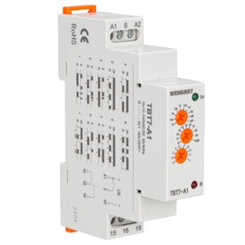 Wengart Delay Time Relay TBT7-A1, Time Relay with 10 Functions and LED Indicators, ACDC12-240V, 1SPDT, Suitable for Occasions that Require a Variety of Delay Control Functions