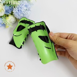 Blue-Haired Girl Double-Sided Claw Hair Clips, Durable Plastic for Women & Girls, FallFreshness, Casual Design, 4 Inches, Unisex, Premium Quality:_Oogie Boogie