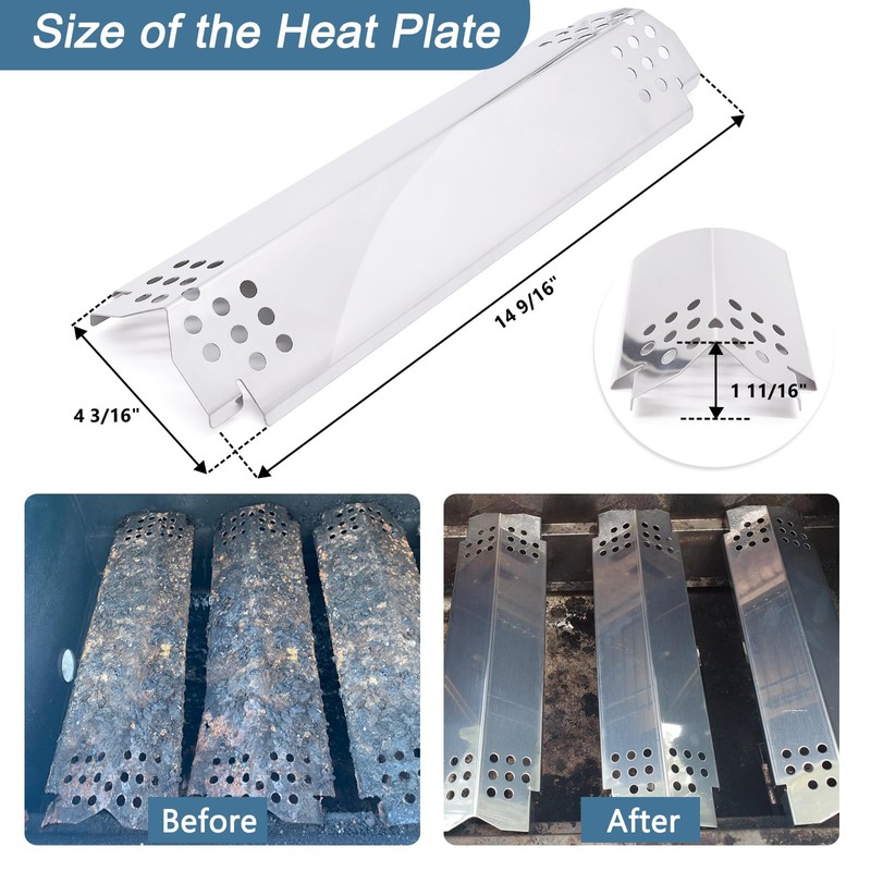 Adviace Grill Grate Replacement Parts for Nexgrill 720-0882A Evolution Infrared