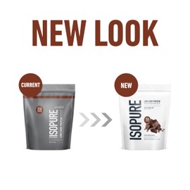 Isopure Low Carb 100% Pure Whey Isolate Protein Powder, Lactose Free, Gluten Free, With Vitamins, Dutch Chocolate, 25g Protein Per Serving, 1 Lb, 14 Servings (Packaging May Vary)