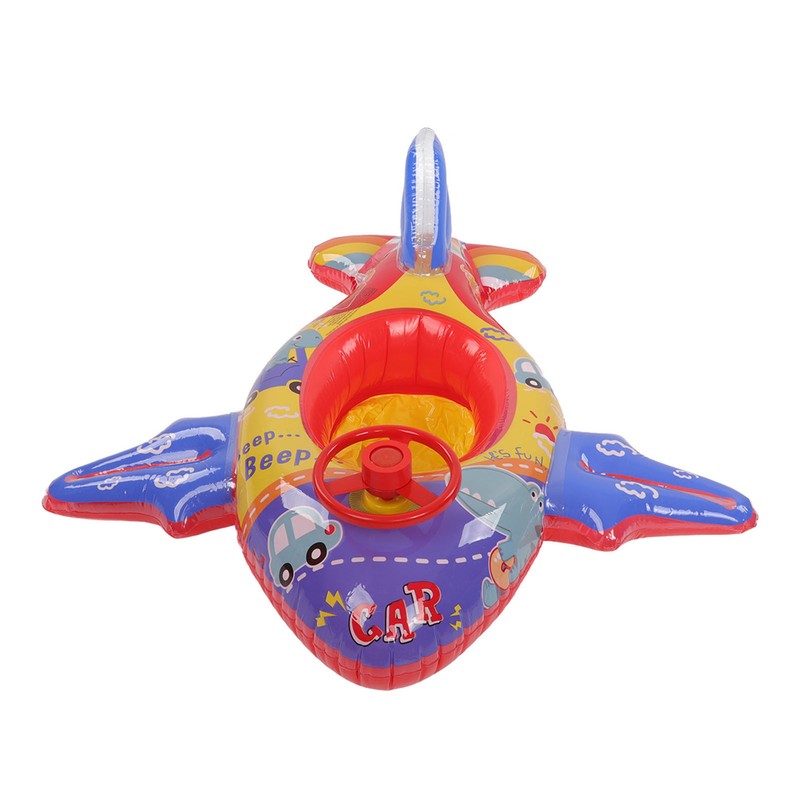 Airship Inflatable Pool Float Multifunctional Floating Swimming Raft with Steering
