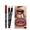 Set 12 Delineadores Labiales Tonos Intensos Acabado Fino