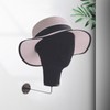 predolo Mannequin Head Model,Caps Display Stand, Wall Mounted Multipurpose Wig