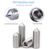 HanTof 340Pcs Metric M2.5/M3/M4/M5/M6/M8 304 Stainless Steel Allen Head Hex