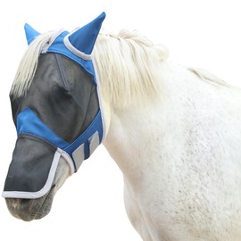 Gallopoff Fly Mask Horse, Horse Mask with Ears and Nose Protection, Breathable Mesh
