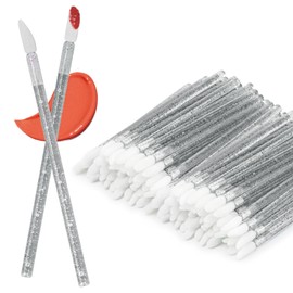 Unaone Lip Wands - 100PCS Disposable Lip Brushes for Lipstick, Lip Balms, Lip Gloss, Lip Scrubs and Concealer, Perfect Makeup Applicators Tool