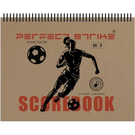 Perfect Strike Soccer Scorebook with Rules and Scoring Instructions : Heavy Duty. Adult and Youth Soccer. TS-11-7-W-H (2 Book Value Pack)