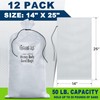 Sand Bags (12 Pack) Empty Sandbags with Ties, Heavy Duty,