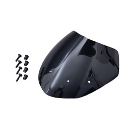avdb - Moto Windshield / Windscreen Compatible with Honda CB600F Hornet 600 PC41 2007-2010 Polycarbonate (Black)