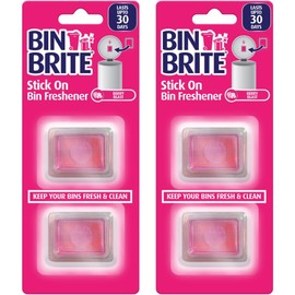Bin Brite Bin Fresheners - Pack of 4 Berry Blast Scented Discs for Odor-Free Bins…