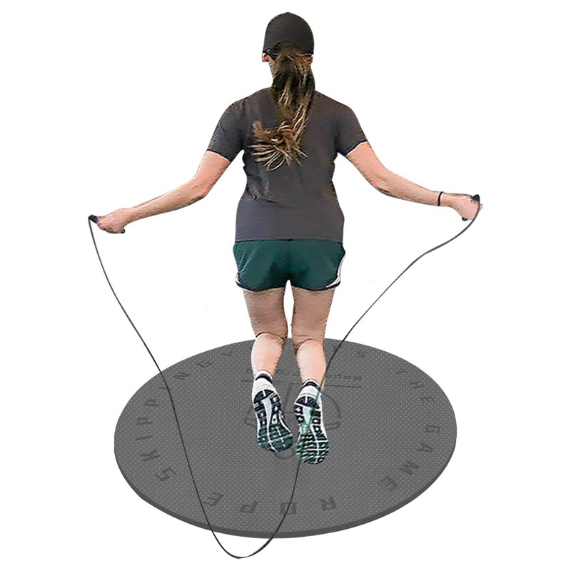 Generic Jump Rope Mat, Grey, Multi-Sport Exercise Mat, Non-Slip, Sound