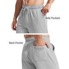 Men's Baggy Sweatpants Open Bottom Cotton Joggers Lightweight Athletic Sweat