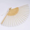 choyaxo Lace Handheld Chinese Folding Fan Bamboo Silk Folding Fan