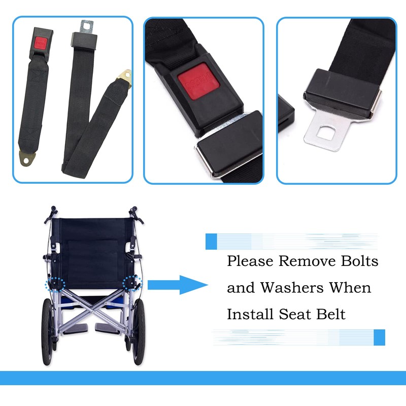 Elderly Wheelchair Seat Belt, Electric Scooters Anti-Fall Waist Replace Strap