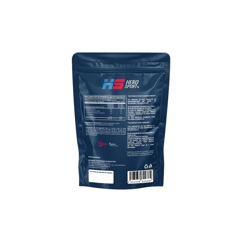Creatina Mono-hidratada 450gr Hero Sport