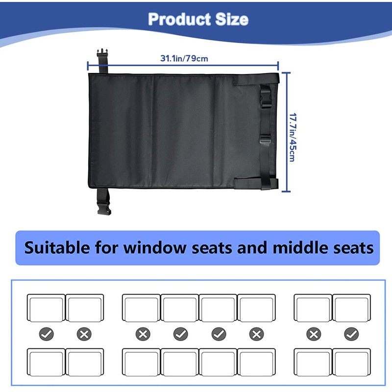 Toddler Airplane Bed - Toddler Airplane Seat Extender, Baby Airplane