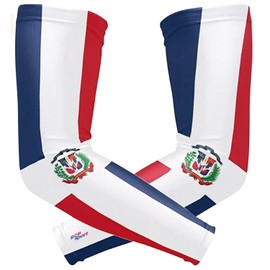 RCP Sports Sleeves, Compression Sun Protection Sleeves to Cover Arm (Medium, Dominican)