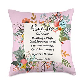 Regalos para Abuelita Abuela Best Gifts Oracion para Abuela Throw Pillow