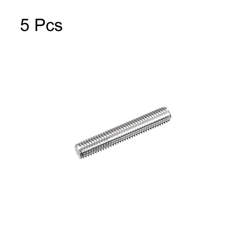 sourcing map Fully Threaded Rod M8 x 45mm 1.25mm Thread