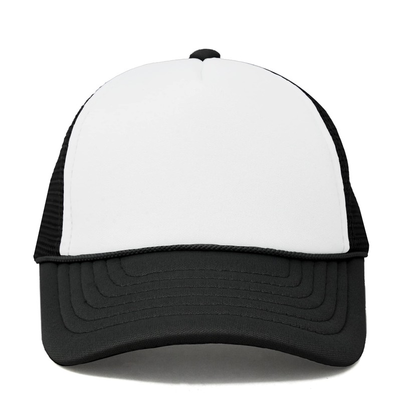 DALIX - Gorra de camión para niños y niñas, Negro-blanco,