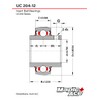 MAPLE ACE UC204-12 Insert Bearing 3/4" Bore, Spherical OD, R3