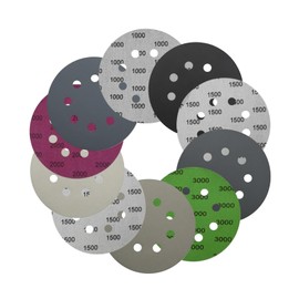 ZUDKSUY 50 Pcs 5'' Sanding Discs Hook & Loop 2000 3000 5000 1000 1500 Various Sand Paper，Used for Random Orbital Sander Sandpaper Sheets and Wet Dry Sanding Grinder Polishing.