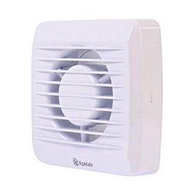 Xpelair VX100T Square Extractor Fan with Timer for Bathroom WC 4" 100mm - White