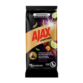 Ajax Luxury Home Multipurpose Cleaning Wipes Crisp Lime & Sandalwood 110 Pack