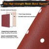 Pack of 100 Random Orbital Sandpaper 125 mm Velcro, 8