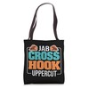 Jab Cross Hook Uppercut Kickboxing Boxing Sports Tote Bag