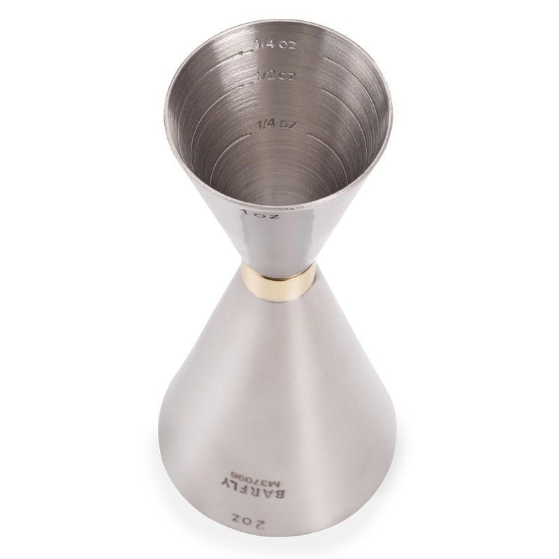 Barfly Cocktail Measuring Jigger, 1 oz x 2 oz, Banded