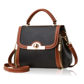 DESAFIANTE Women's Shoulder Bag, Crossbody Bag, Mini Bag, Pochette, 2-Way Lightweight, Black