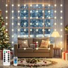 Patioman Ball Curtain Lights, Warm White Window Light 70 Balls