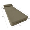 Danfuton Sleeper Chair Folding Foam Beds, Flip Sofa Bed Sit