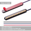 Kinstecks 2PCS Motorcycle Indicators Flowing Turn Signal Lights Driving Light