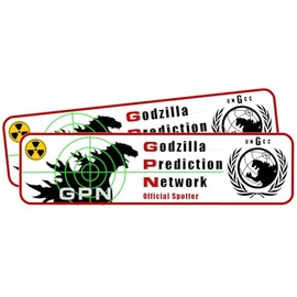 Giant Monster Kaiju GPN Parking Stickers Set of 2 Stickers
