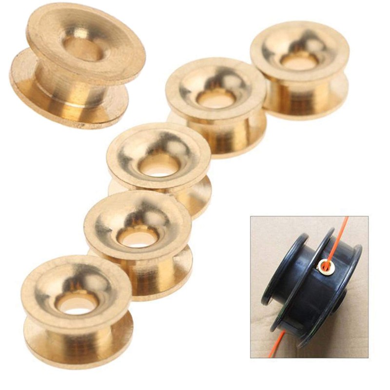 JIUDANI 6Pcs Universal Grass Trimmer Head Eyelets Sleeve Strimmer Cutter