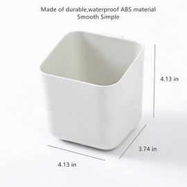 Wall Mounted Toothbrush Holder Adhesive Shelf Bathroom Shower Organizer Wall Storage Holder for Tooth Brush,Electric Toothbrush,Toothpaste,Razor,Makeup Brush(white3)