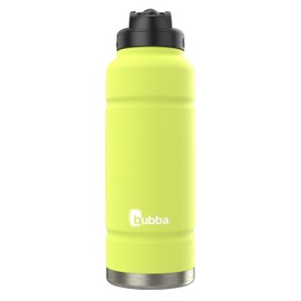 bubba Trailblazer Insulated Stainless Steel Water Bottle with Straw Lid, 40oz, Limelight Powder Coat